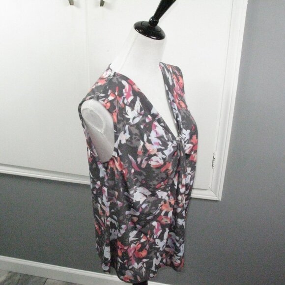 Apt. 9 Pleated Knot Neckline Sleeveless Top Size PXL - Picture 5 of 5